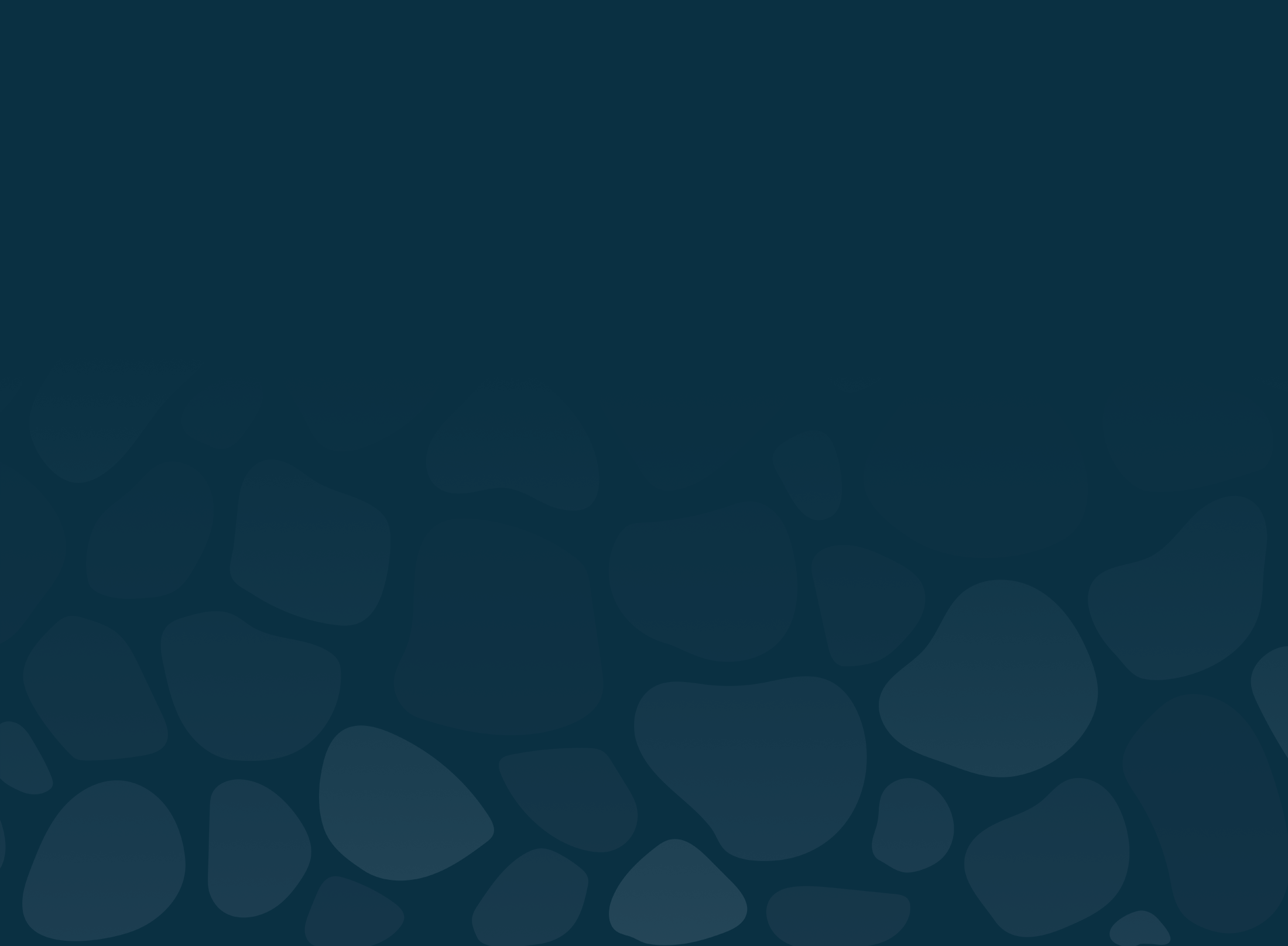 A minimalist, illustrated background of dark stones scattered on an indigo ground, creating an abstract, organic pattern with no discernible landmarks or people.